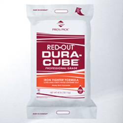 Bag of Pro’s Pick® Red Out Duracube® With Iron Fighter® Additive salt