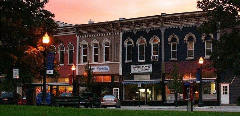 Downtown Street in Mason Michigan