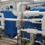Blue water softener system