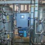 Gerber carbon backwash filter for chlorine and organic removal
