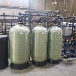installation of commercial water treatment equipment - DI regen plant