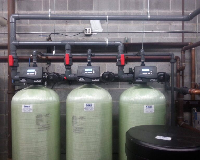 commercial water softener setup